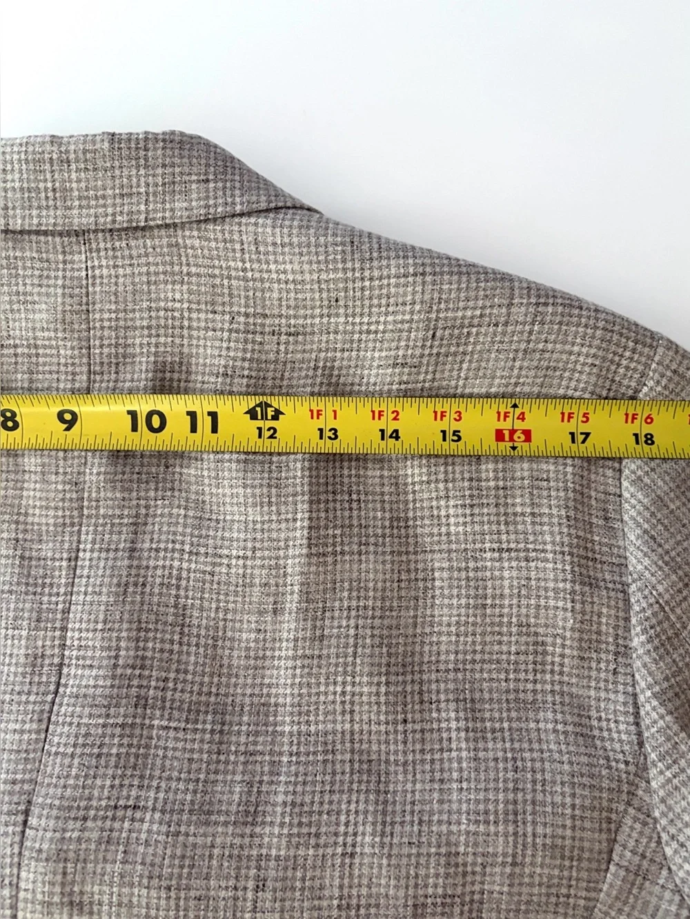 Reiss Blazer Angel Slim Fit Puppytooth Blazer Oatmeal Beige size 40